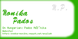 monika pados business card